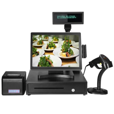 15-Zoll-All-in-One-Touchscreen-PC/POS-Kassierer-Zahlungsautomat mit kapazitivem Bildschirm